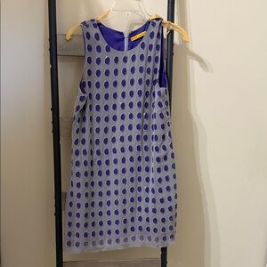 Alice + Olivia vintage Y2K purple lilac beaded Polka Dot Sleeveless Dress
